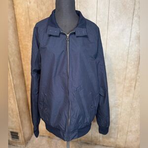 Weatherproof Vintage Men’s Zip Windbreaker Jacket Navy